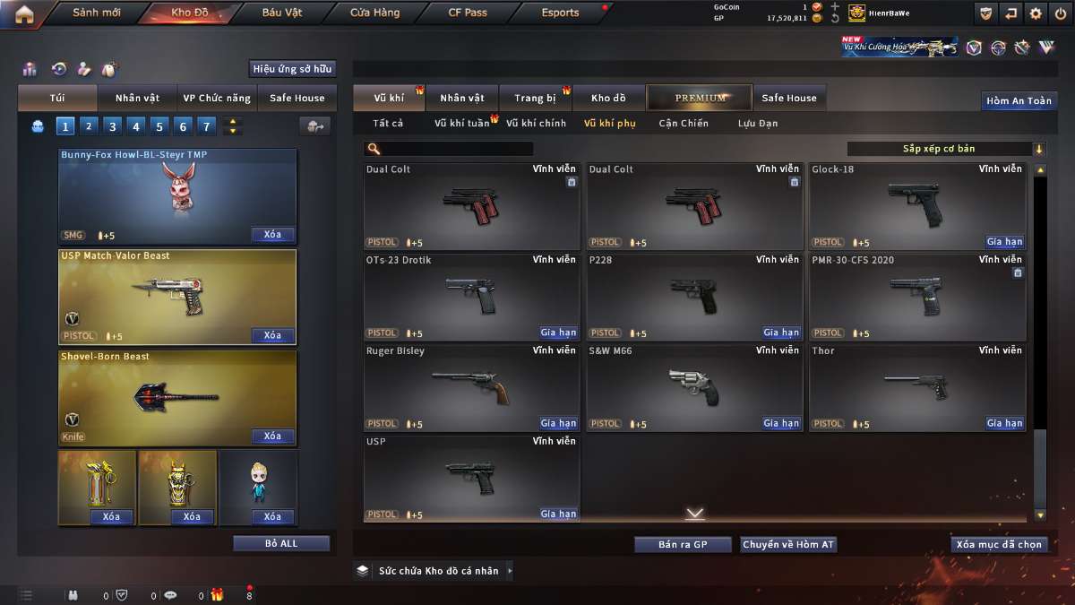 shop acc cf uy tin gia re